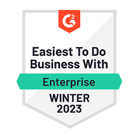 CorporateLearningManagementSystems_EasiestToDoBusinessWith_Enterprise_EaseOfDoingBusinessWith_Winter-2023 G2 Corporate LMS Easiest to Do Business With Enterprise - Winter 2023