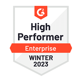 CorporateLearningManagementSystems_HighPerformer_Enterprise_HighPerformer_Winter-2023 G2 Corporate LMS High Performer Enterprise - Winter 2023